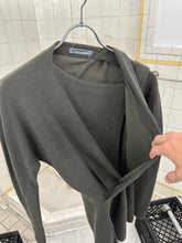 Load image into Gallery viewer, 1980s Issey Miyake Ribbed Draped Shoulder Sash Sweater - Size M