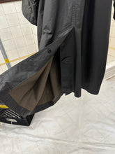 Load image into Gallery viewer, 1980s Issey Miyake Dark Brown Polyurethane Coated Cotton Squid Coat - Size S