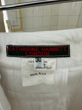 Load image into Gallery viewer, 1980s Katharine Hamnett Pleated Trousers with Buttoned Waistband - Size M