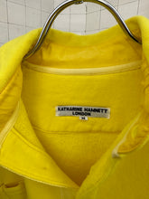 Load image into Gallery viewer, 1980s Katharine Hamnett Oversized Fleece Polo with Batwing Sleeves - Size M