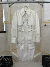 Load image into Gallery viewer, ss2004 Issey Miyake White Bungee Cord Long Raincoat - Size M