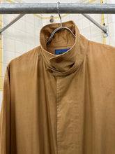 Load image into Gallery viewer, 1980s Issey Miyake Tan Polyurethane Coated Cotton Squid Coat - Size M/L