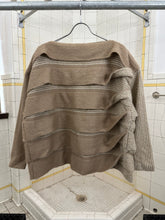 Load image into Gallery viewer, 1980s Issey Miyake Beige Twisted Layered Sweater - Size M