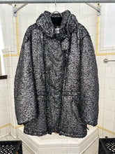 Load image into Gallery viewer, aw1997 Issey Miyake Silver Painted Boiled Wool Astro Parka - Size L
