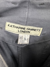 Load image into Gallery viewer, 1980s Katharine Hamnett Pleated Faded Sateen Trousers - Size XL