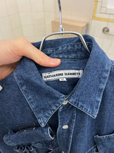 Load image into Gallery viewer, 1980s Katharine Hamnett Multi Pocket Denim Shirt - Size L