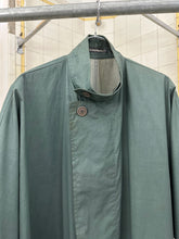Load image into Gallery viewer, 1980s Issey Miyake Aqua Polyurethane Coated Cotton Squid Coat - Size M/L