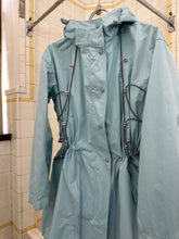 Load image into Gallery viewer, ss2004 Issey Miyake Light Blue Bungee Cord Long Raincoat - Size M