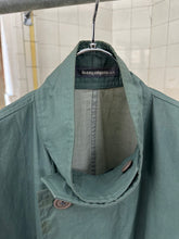 Load image into Gallery viewer, 1980s Issey Miyake Aqua Polyurethane Coated Cotton Squid Coat - Size M/L