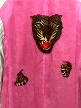 Load image into Gallery viewer, aw2009 Yohji Yamamoto Vibrant Red Reversible Chester Coat with Yuzen Dyed Jaguar Lining - Size L