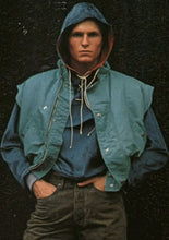 Load image into Gallery viewer, 1980s Armani Wide Padded Vest in Blue - Size M