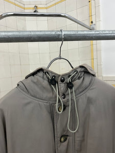 1980s Armani Grey Oversized N2B Padded Bomber - Size XL