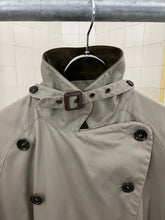 Load image into Gallery viewer, 1980s Katharine Hamnett Padded Iridescent Double Breasted Trench Coat - Size M