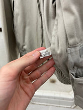 Load image into Gallery viewer, 1980s Katharine Hamnett Light Beige Bomber with Back Logo Print - Size M