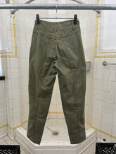 Load image into Gallery viewer, 1980s Marithe Francois Girbaud x Closed Khaki Trousers with Brown Ribbed Front Pockets - Size XXS