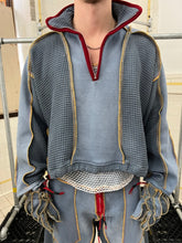 Load image into Gallery viewer, Seeing Red Quarterzip Batwing Top