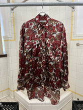Load image into Gallery viewer, 1980s Katharine Hamnett Oversized Red Floral Cargo Shirt - Size OS