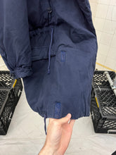 Load image into Gallery viewer, 1980s Katharine Hamnett Padded Canvas Double Breasted Parka with Packable Hood - Size OS