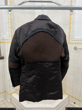 Load image into Gallery viewer, ss1996 Issey Miyake Brown Nylon Futuristic Blazer with Ribbed Panels - Size L