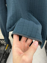 Load image into Gallery viewer, 1990s World Wide Web Aqua Turtleneck with Overlock Stitching Detail - Size L