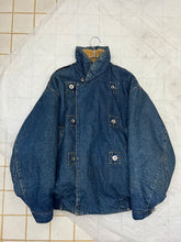 Load image into Gallery viewer, 1980s Katharine Hamnett Padded Denim Double Breasted Bomber - Size OS