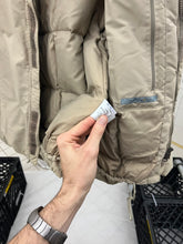 Load image into Gallery viewer, Late 1990s Mandarina Duck Khaki Down Jacket with Packable Hood - Size L