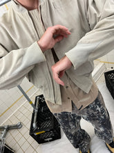 Load image into Gallery viewer, 1980s Katharine Hamnett Light Beige Bomber with Back Logo Print - Size M