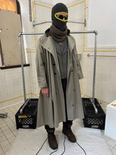 Load image into Gallery viewer, 1980s Katharine Hamnett Padded Iridescent Double Breasted Trench Coat - Size M