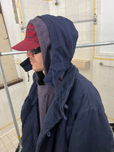 Load image into Gallery viewer, 1980s Katharine Hamnett Padded Canvas Double Breasted Parka with Packable Hood - Size OS