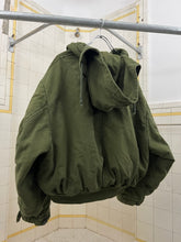Load image into Gallery viewer, 1980s Katharine Hamnett Padded Canvas Double Breasted Bomber with Packable Hood - Size OS