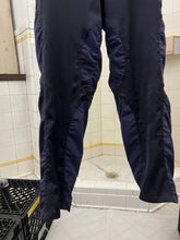 Load image into Gallery viewer, ss2005 Issey Miyake Black &amp; Purple Twist Calf Paneled Technical Pants - Size S