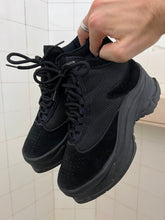 Load image into Gallery viewer, ss1998 Issey Miyake Futuristic Black Platform High Trainers - Size 7 US (23.5cm)