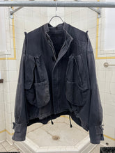 Load image into Gallery viewer, 1980s Katharine Hamnett Wide Faded Black Cargo Jacket - SIze OS