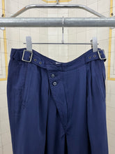 Load image into Gallery viewer, 1980s Marithe Francois Girbaud Purple Suit Trousers with Asymmetric Belt Closure - Size L