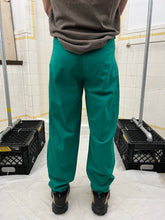 Load image into Gallery viewer, 1980s Marithe Francois Girbaud x Closed Emerald Green Double Waistband Trousers with Drawstrings - Size M