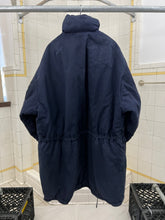 Load image into Gallery viewer, 1980s Katharine Hamnett Padded Canvas Double Breasted Parka with Packable Hood - Size OS