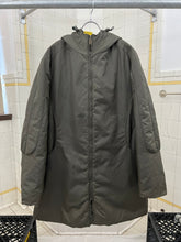Load image into Gallery viewer, 2000s Mandarina Duck Green Metallic Hooded Matrix Jacket - Size XL
