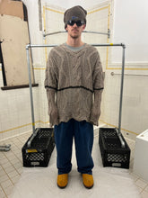 Load image into Gallery viewer, ss1996 Yohji Yamamoto Woven Cableknit Sweater - Size XL