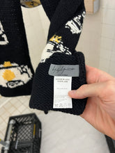 Load image into Gallery viewer, aw2004 Yohji Yamamoto Ultraman Intarsia Knit Scarf - Size OS