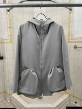 Load image into Gallery viewer, Late 1990s Mandarina Duck Light Grey Egg Cell Hooded Jacket - Size S