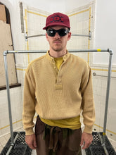 Load image into Gallery viewer, 1990s Issey Miyake Quarter Button Sweater with Twill Trim - Size M
