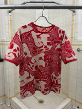 Load image into Gallery viewer, 1980s Issey Miyake Red Printed Tee - Size S