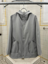 Load image into Gallery viewer, Late 1990s Mandarina Duck Light Grey Egg Cell Hooded Jacket - Size S
