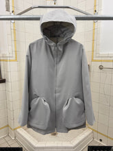 Load image into Gallery viewer, Late 1990s Mandarina Duck Light Grey Egg Cell Hooded Jacket - Size S