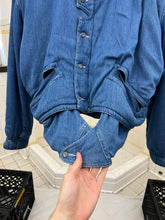 Load image into Gallery viewer, 1980s Marithe Francois Girbaud x Closed Blue Faux Layered Padded Military Bomber - Size L
