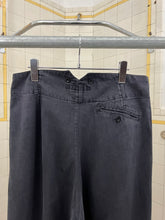 Load image into Gallery viewer, 1980s Katharine Hamnett Black Center Seamed Tapered Trousers - Size L
