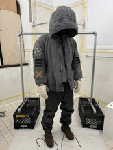 Load image into Gallery viewer, 1990s Issey Miyake Hooded Puffer Coat with Embroidered Sleeves - Size L