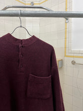 Load image into Gallery viewer, 1980s Issey Miyake Red Henley Sweater - Size M