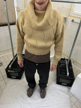 Load image into Gallery viewer, 1980s Issey Miyake Multi-Gauge Cropped Knit with Shawl Neck Ribbing - Size M