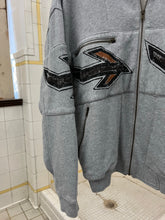 Load image into Gallery viewer, 1980s Issey Miyake Fullzip Airplane Graphic Sweatshirt - Size L
